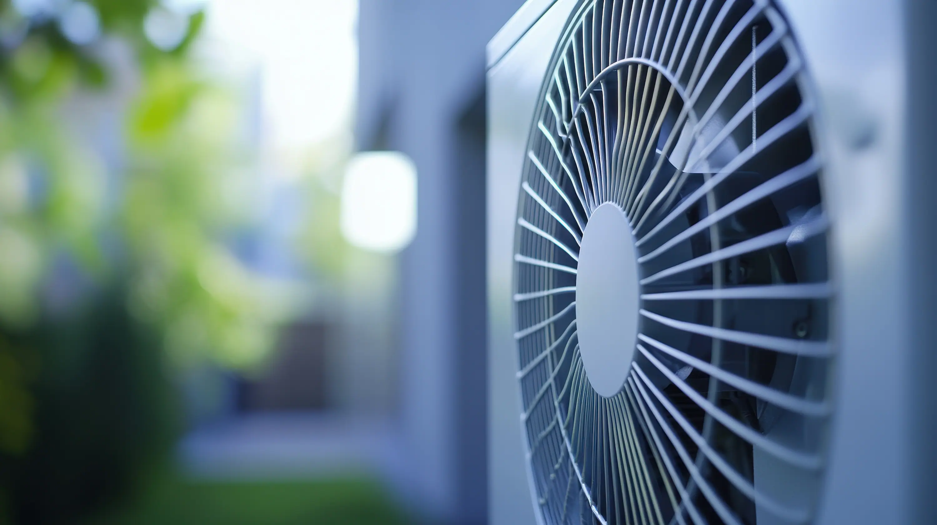 Buitenunit van een warmtepomp